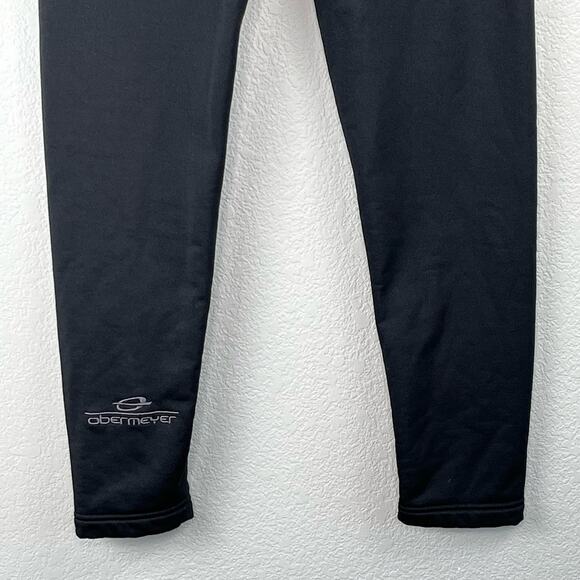 Obermeyer Black Fleece Mid-Rise Elastic Waist Jogger Sweatpants Juniors Large - Picture 8 of 13